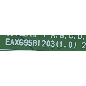 MAIN PARA TV LG / NUMERO DE PARTE EBU66514002 / EAX69581203(1.0) / 2E1L00NJ-0003 / MODELO 50NANO75SPA.BWPYWM	